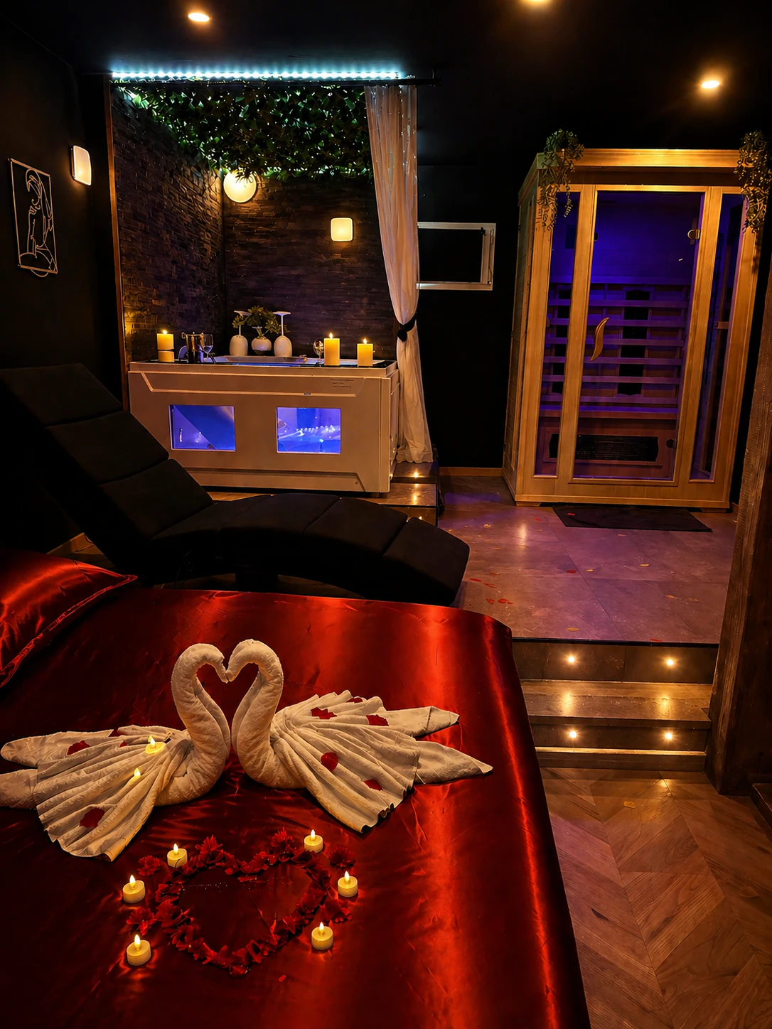 Suite romantique Luxe Balnéo et sauna privé · photo 2